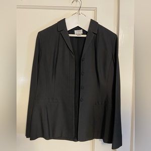 Ann Taylor Loft Classic Dark Gray/Black Blazer
